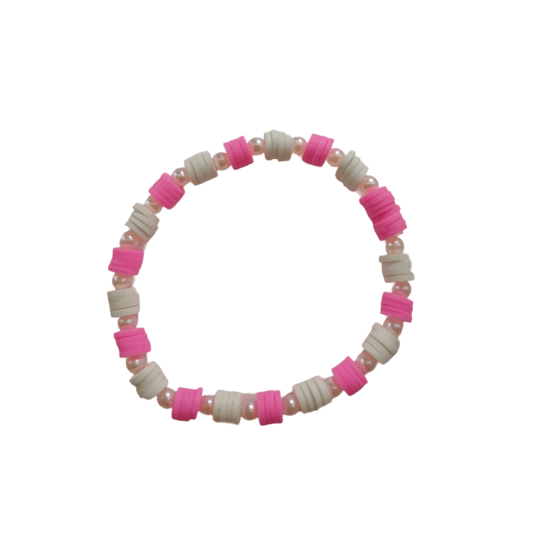 Roze parel armband