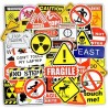 Waarschuwing stickers 50 stuks