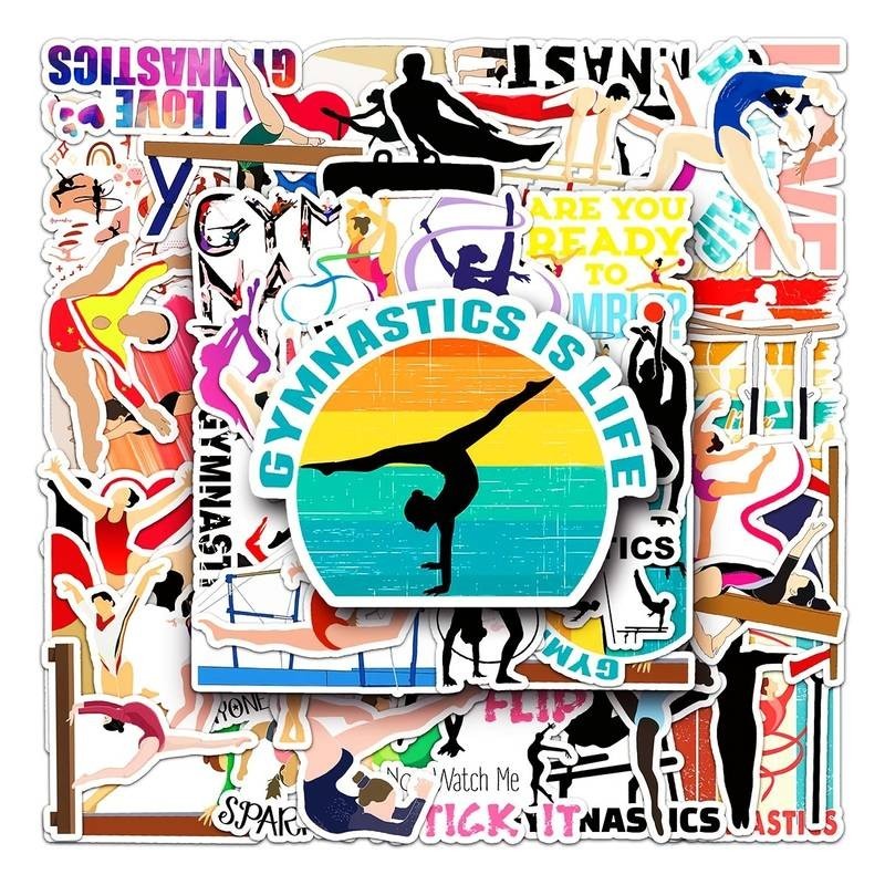 Gymnastics stickers 50 stuks