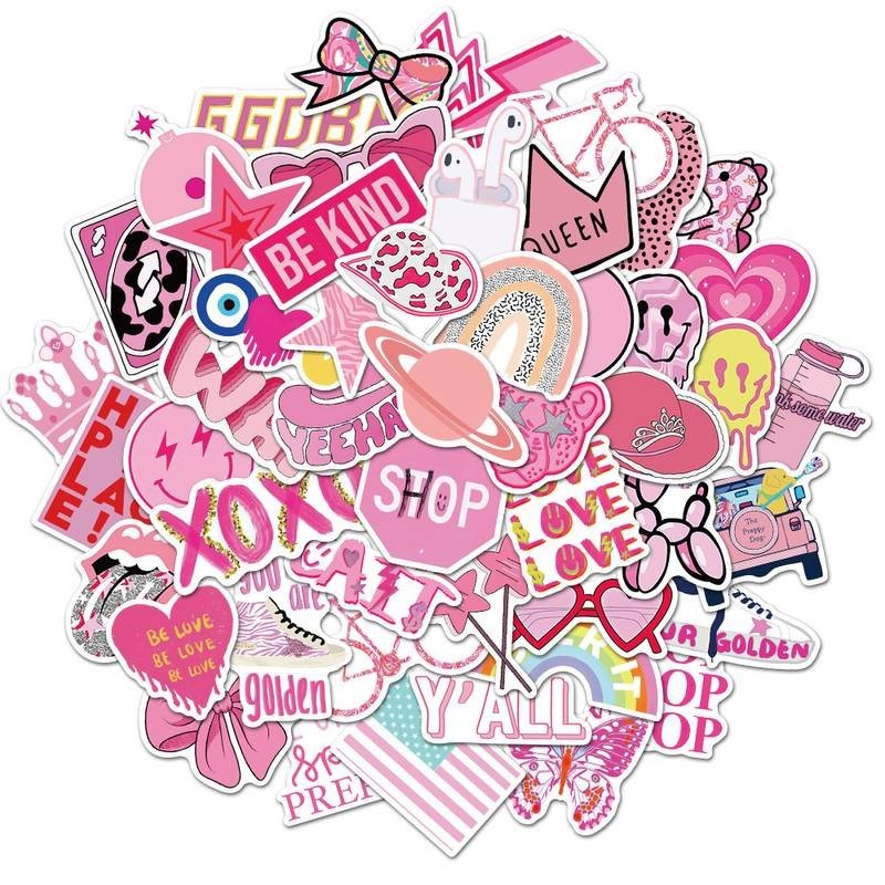 Preppy stickers 50 stuks