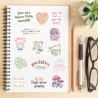 Pastel inspiratie sticker 100 stuks