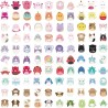 Squishmallow  stickers 100 stuks