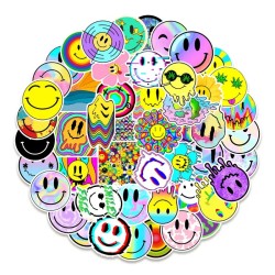 Rainbow smiley stickers 50...