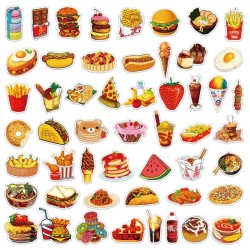 lekkere eten stickers 50 stuks