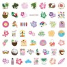 coconut girl stickers 100 stuks